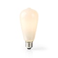 Miniatyrbillede 3 af 6: SmartLife LED Glødepære | Wi-Fi | E27 | 500 lm | 5 W | Varm Hvid | 2700 K | Glas | Android™ / IOS | ST64 | 1 stk.