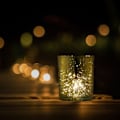 Miniatyrbillede 2 af 6: Varme lysestage guld sæt med 12 stk