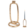 Miniatyrbillede 1 af 7: Elegant klassisk lysestage i gyldent aluminium
