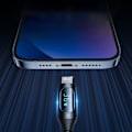 Pikkukuva 3 / 5: iPhone USB-C - Lightning-kaapeli LED-näytöllä 36W 2m musta