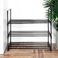 Miniatyrbillede 10 af 11: Skohylde metal sort 3-plan 57x28x55 cm