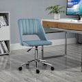 Miniatyrbillede 3 af 10: Kontorstol Drejestol Skrivebordsstol Højdejusterbar 360° Roterbar Kammusling Design Foam Velvet Polyester