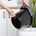 Miniatyrbillede 6 af 9: Moppespand med vrider, plast, sort, 10 l