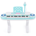 Miniatyrbillede 2 af 5: 37 tangenter digitalt klaver børnekeyboard Klaver keyboard med mikrofon 48 x 20 x 38 cm Blå