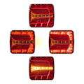 Miniatyrbillede 6 af 7: Baglygte 4 funktion 106 x 99 mm LED venstre