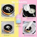 Miniatyrbild 6 av 10: Sockervaddsmaskin Candy Floss Machine Candy Floss Machine (Modell 1/Rosa)