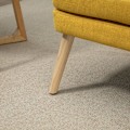 Miniatyrbillede 10 af 10: Spisestuestol Køkkenstol Med Armlæn Polstret Stol Stuestol Kontorstol Til Stue Soveværelse Linned Touch Wood Gul