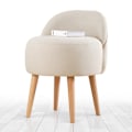 Miniatyrbillede 1 af 6: Pouffe Corvile - Creme