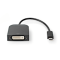 Miniatyrbillede 2 af 4: USB-C™ Adapter | USB 3.2 Gen 1 | USB-C™ Han | DVI-D 24+1-Pins Hun | 1080p | 0.20 m | Runde | Nikkelplateret | PVC | Sort | Box