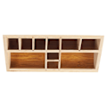 Miniatyrbillede 4 af 6: Organizer med 10 rum i bambustræ til make-up og make-up