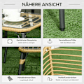 Miniatyrbillede 7 af 10: 4-Delt Havemøbelsæt, Siddesæt I Rattan Med Hynder, Siddegruppe Med 3 Lænestole, 1 Sofabord, Altanmøbler I Boho-Stil Til 4 Personer, Sand + Mørkegrå