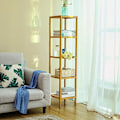 Pikkukuva 3 / 7: Natural Bamboo 5-tasoinen hylly: tilaa säästävä ja kestävä
