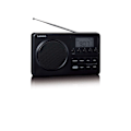 Miniatyrbillede 8 af 8: MPR-035BK Kompakt bærbar FM-radio med LCD-skærm Sort