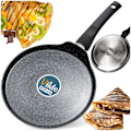 Miniatyrbillede 11 af 11: Pandekagepande granit BLACK LINE 24 cm