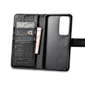 Miniatyrbillede 1 af 9: Læder pung etui til Samsung Galaxy S23+ pung etui, sort