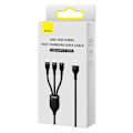 Pikkukuva 5 / 9: 3in1 USB - USB-C / iPhone Lightning / micro USB -kaapeli 1,2 m - musta
