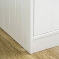 Miniatyrbillede 10 af 10: Hundeskåle, Forhøjet Foderstation Med 2 Skåle I Rustfrit Stål, Stativ Til Hundeskåle Med 44L Lagerplads, Magnetiske Døre, Madskål, Vandskål, Hvid