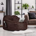 Pikkukuva 2 / 8: XXL Beanbag mokkanahkaa