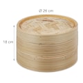Miniatyrbild 4 av 9: Ångkokare i bambu 26 cm