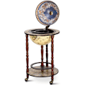 Miniatyrbillede 1 af 5: Massivt træ verden globe mini globe bar home bar flaskeholder