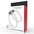 Miniatyrbillede 5 af 5: Darkness - Dobbelt metal penisring