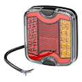 Miniatyrbild 1 av 7: Baklykta 4 funktion 105 x 95 mm LED + GLOW höger