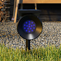 Miniatyrbillede 10 af 10: Solcellelys, Pakke Med 2 Solcellelamper, Solcellehavelys Med 2 Lysfarver, Gulv-/Vægmontering, Ip54 Vandtæt Til Altan, Terrasse, Sort