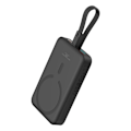 Pikkukuva 1 / 9: Mini Powerbank MagSafe 10000mAh 20W Lightning-kaapelilla iPhonelle 0,3m musta