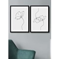 Miniatyrbild 1 av 4: Dekorativ inramad MDF-målning (2 stycken) 2Psctcız-008