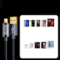 Pikkukuva 9 / 9: iPhone USB - Lightning-kaapeli lataukseen ja tiedonsiirtoon 2,4A 20W 1,2m sininen