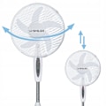Miniatyrbillede 8 af 9: Gulvventilator med fjernbetjening – 3 hastigheder, oscillation, timer