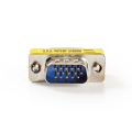 Miniatyrbild 1 av 6: VGA-adapter | VGA Hane | VGA Hane | Nickelplaterad | Rak | Metall | Metall | Plastpåse