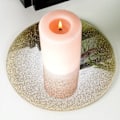 Miniatyrbillede 2 af 7: Stander til dekorative lyskompositioner, spejlglas, glitter, 15 cm