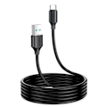Pikkukuva 1 / 8: Lataus- ja tiedonsiirtokaapeli USB - USB Type C 3A 2m musta