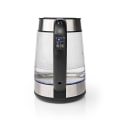 Miniatyrbillede 7 af 9: Elkedel | 1.7 l | Glas | Gennemsigtig | 60,70,80,90,100 °C | Temperaturindikator | Drejelig 360 grader | Skjult varmeelement | Strix®-controller | Bes