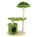 Miniatyrbillede 1 af 5: 97 cm kattetræ med fuldt indpakket sisal kradsestolpe og polstret top aborre