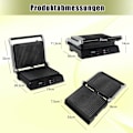 Miniatyrbillede 2 af 5: 3-i-1 1800W Panini Press Grill med non-stick plader elektrisk grill