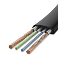 Pikkukuva 9 / 9: Litteä kaapeli Iphone Lightning USB-kaapeli pidikkeellä 2A 23cm musta
