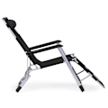 Miniatyrbillede 3 af 5: Havestrandstole, foldbar 2-i-1, sort, MultiGarden