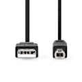 Pikkukuva 2 / 3: USB kaapeli | USB 3.2 Gen 1 | USB-A Uros | USB-B Uros | 5 Gbps | Niklattu | 2.00 m | Pyöreä | PVC | Musta | Laatikko