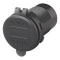 Miniatyrbillede 2 af 5: USB-stik triple med 2x type A og 1x type C + voltmeter