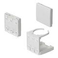 Miniatyrbillede 2 af 6: Kopholder foldbar justerbar hvid