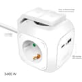 Miniatyrbild 2 av 7: Power Cube Multi-grenuttag + USB-A/USB-C PD 20W