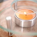 Miniatyrbild 6 av 11: Tevärmare i glas för tealight-ljus – perfekt för tekannor