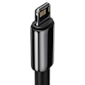 Miniatyrbillede 3 af 9: Stærkt flettet kabel USB Iphone Lightning 2,4 A 2 m sort