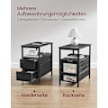 Miniatyrbillede 3 af 7: Rustikt sidebord med indbygget Power Strip og opbevaring