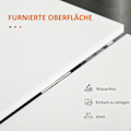 Miniatyrbillede 6 af 10: Klapbord Spisebord Mobilt Skrivebord Med Klapbord Sidebord Med Hjul Spisebord Til Køkken Hvid