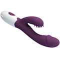 Miniatyrbild 7 av 11: Pretty Love - Butterfly Kiss Rabbit Vibrator & G-Spot Stimulator Lila