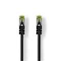 Miniatyrbillede 1 af 3: CAT7 netværkskabel | S/FTP | RJ45 Han | RJ45 Han | 20.0 m | Snagless | Runde | LSZH | Sort | Label