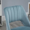 Miniatyrbillede 9 af 10: Kontorstol Drejestol Skrivebordsstol Højdejusterbar 360° Roterbar Kammusling Design Foam Velvet Polyester